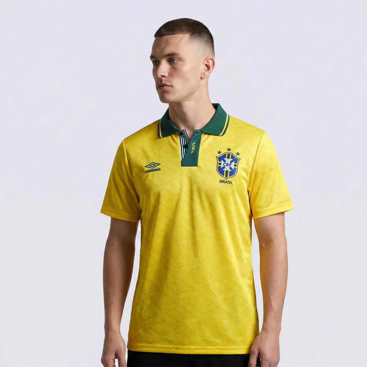 Camisola Brasil Home 92/93 Amarela Retro - Nike