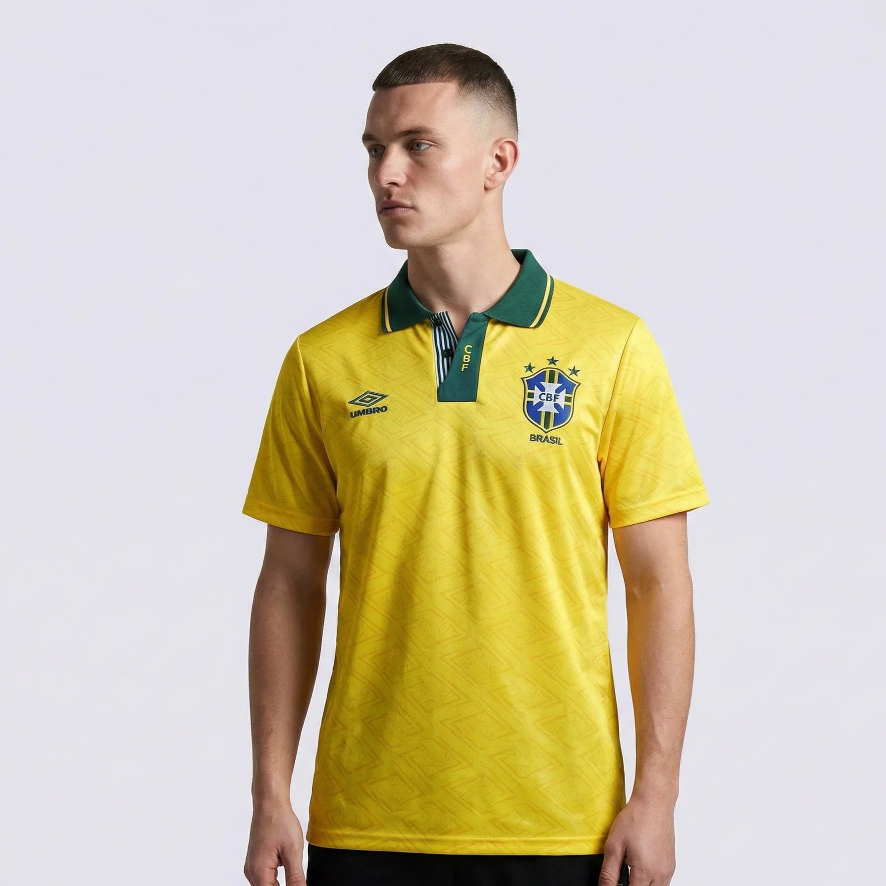 Camisola Brasil Home 92/93 Amarela Retro - Nike