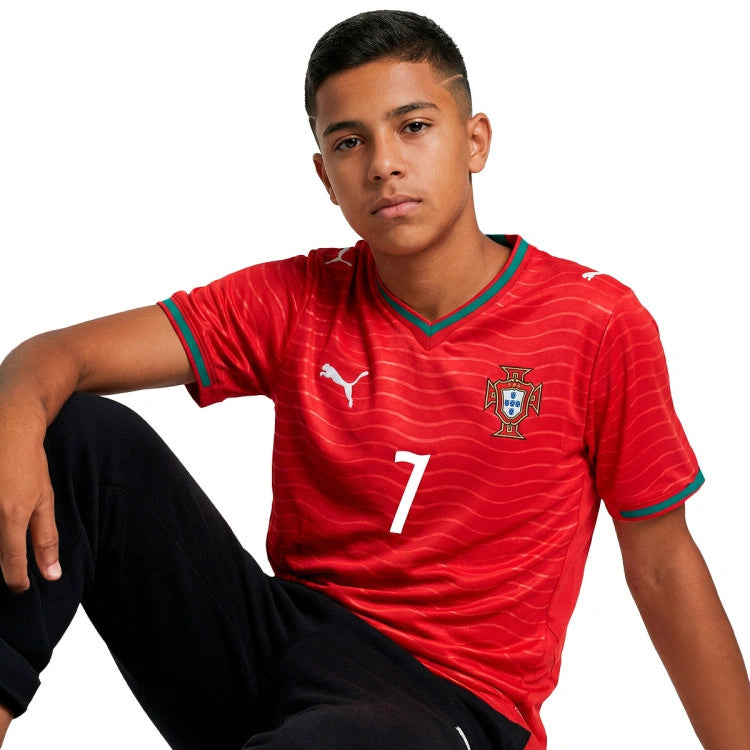 Conjunto Infantil Portugal Home Mundial 25/26 - Ronaldo 7