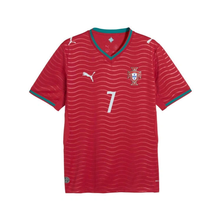 Camisola Portugal Home 25/26 Vermelho - Mundial 2026 - Ronaldo 7