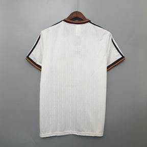 Camisola Alemanha Home 1996 Retro, vista traseira, design clássico dos anos 90, loja Olympic Store.