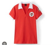 Camisola Benfica retro da Olympic Store com detalhes em branco e logo do clube.