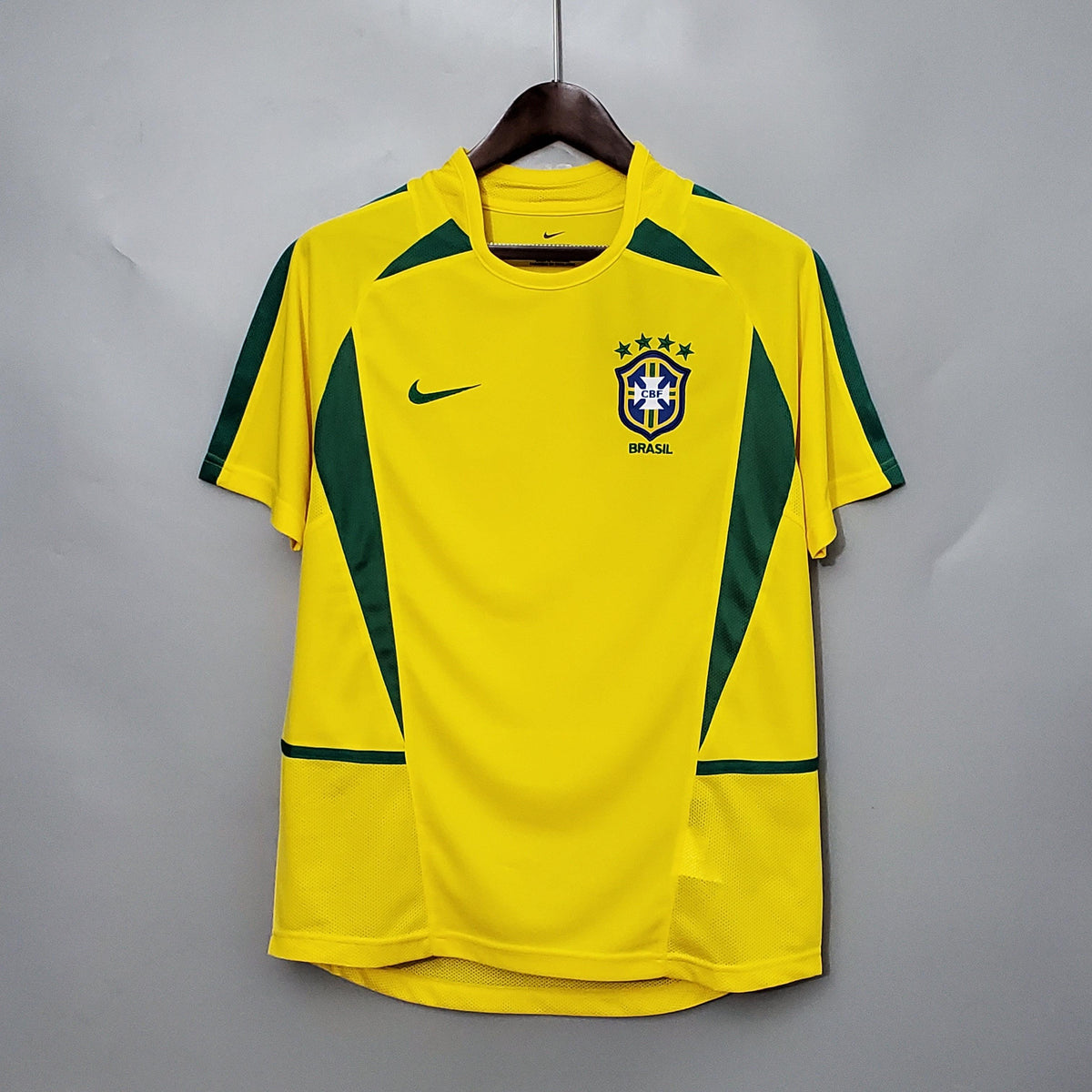 Camisola Brasil Home 2002 Retro