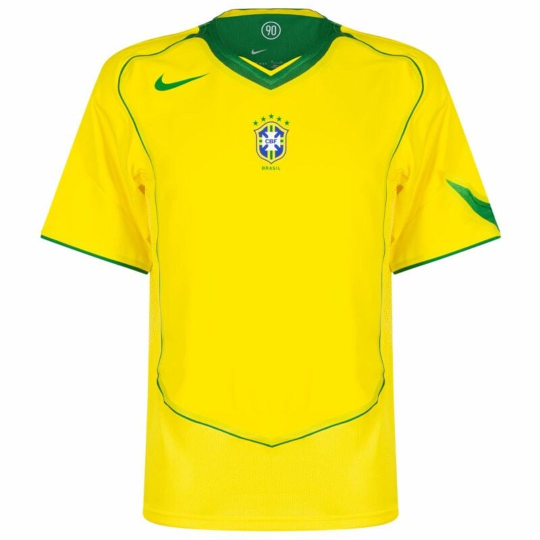 Camisola Brasil Home 2004/05 Retrô