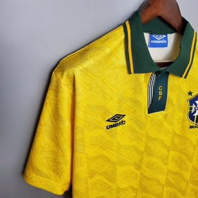 Camisola Brasil Home 91/93 Retro