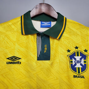 Camisola Brasil Home 91/93 Retro