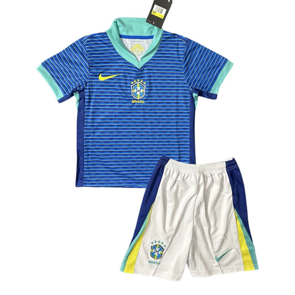 Camisola Conjunto Infantil Brasil away 24/25