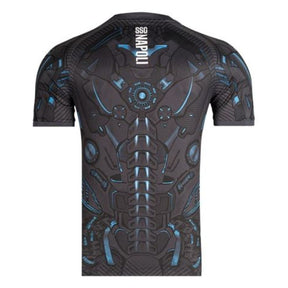 Camisolas Napoli treino 25/26, camiseta de futebol com design tecnológico e detalhes em azul.