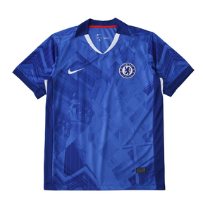 Camisola Chelsea Home 2025/26 Blue Nike com design geométrico em azul.