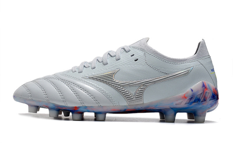 Chuteira Mizuno Morelia Neo 3 FG Azul e Cinza