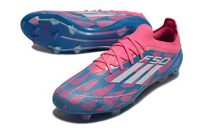 Chuteira Adidas F50 FG Elite Azul e Rosa