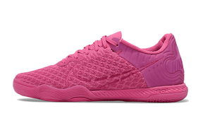 Chuteira Futsal Nike React Gato IC - Rosa, ideal para jogadores que buscam performance e estilo no futsal.