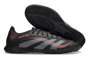 Chuteira Futsal Adidas Predator Elite Fold-Over Tongue IC - Preta, Cinza e Vermelha