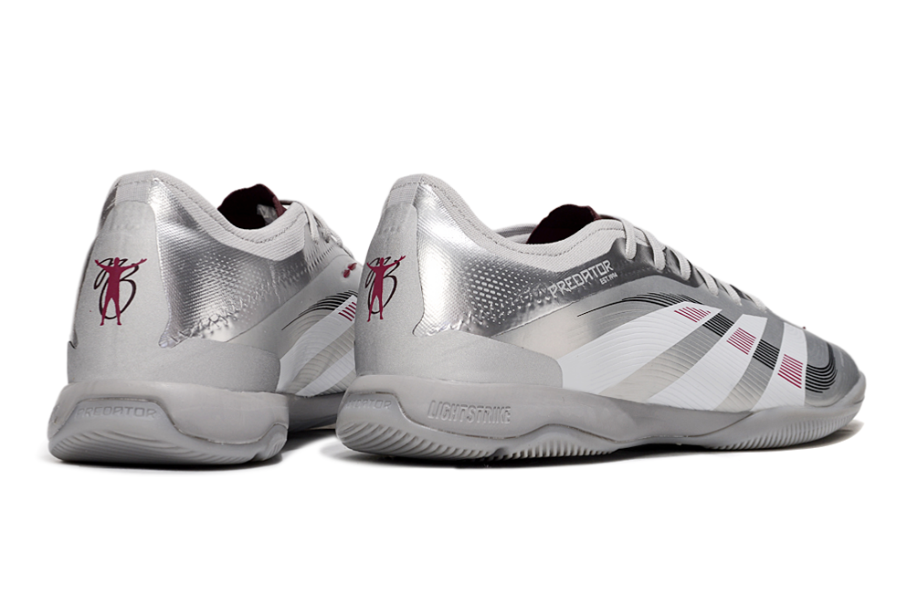 Chuteira Futsal Adidas Predator Elite Fold-Over Tongue IC - Prata