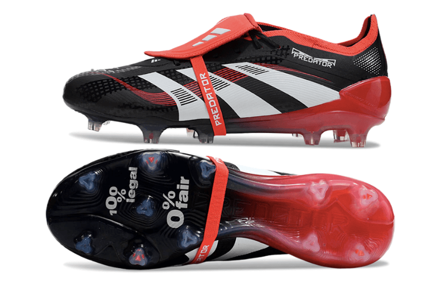 Chuteira Adidas 25 Predator Elite Tongue FG com design clássico e tecnologia avançada para desempenho em campo.