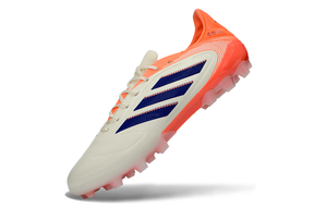 Chuteira Adidas Copa Pure III Elite AG - Coral Blaze Pack em destaque com design vibrante e tecnologia avançada.
