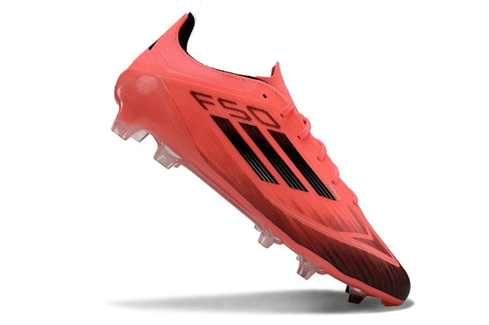 Chuteira Adidas F50.1 FG Laranja e Preto com design inovador e tecnologia de ponta.