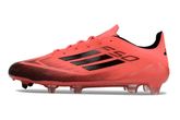 Chuteira Adidas F50.1 FG Laranja e Preto lado esquerdo com design moderno e tecnologia avançada.