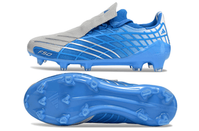 Chuteira Adidas F50 Elite FG Spider Azul com design moderno e tecnologia Spider para controle superior.