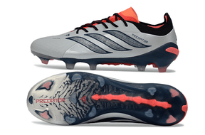 Chuteira Adidas Predator Elite FG 26 - "Finishers Steel" com design inovador e desempenho em campo.