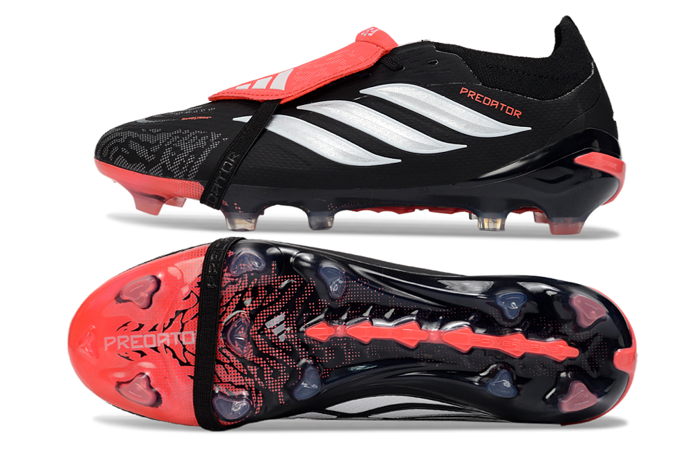 Chuteira Adidas Predator Elite FG 26 - Preta e Branca com design moderno e tecnologia Controlskin.