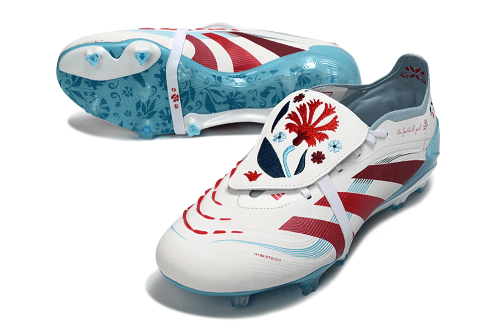 Chuteira Adidas Predator Elite FG Ed. "Japan" com design exclusivo e detalhes inspirados na cultura japonesa.