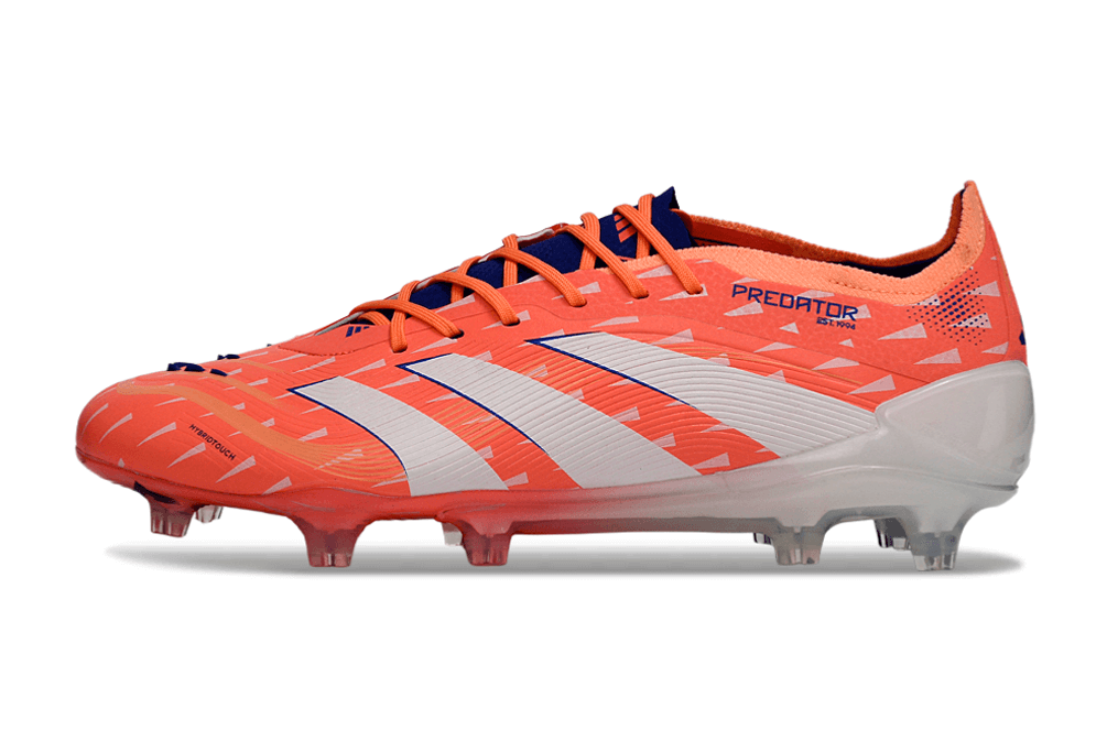 Chuteira Adidas Predator Elite FG - Laranja, calçado de futebol com design icónico e tecnologia de ponta.