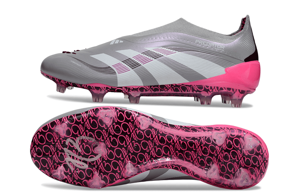Chuteira Adidas Predator Elite FG LL - Rosa Ed. "Bellingham" com design exclusivo e tecnologia de ponta.
