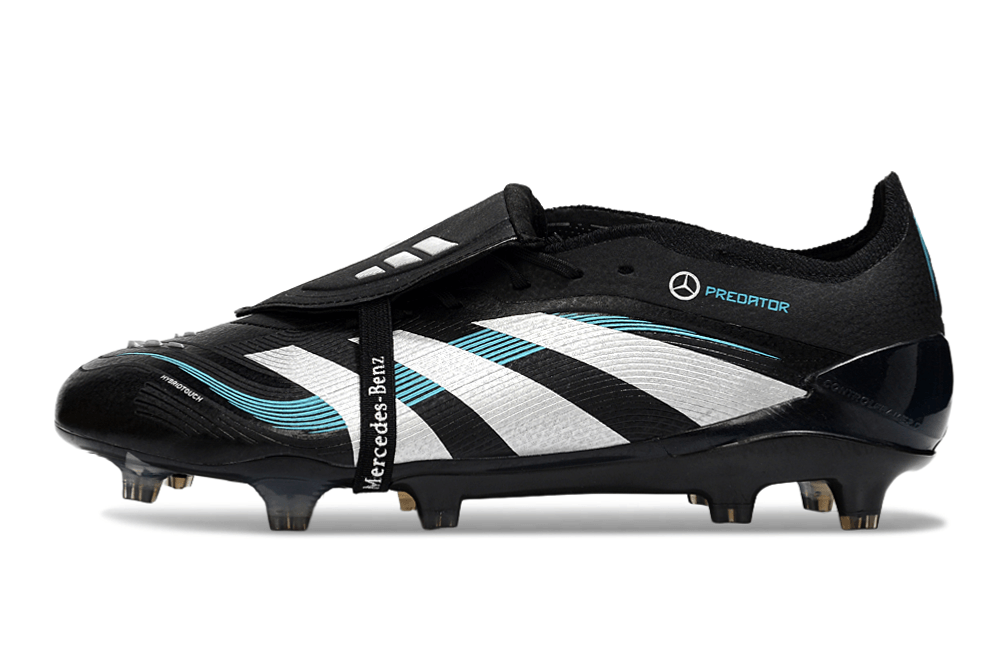 Chuteira Adidas Predator Elite FG Tongue Ed. "Mercedes" com design premium e tecnologia avançada.