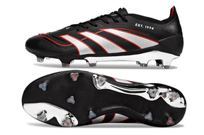 Chuteira Adidas Predator Elite FG - Preta, modelo com design moderno e tecnologia para controle em campo.