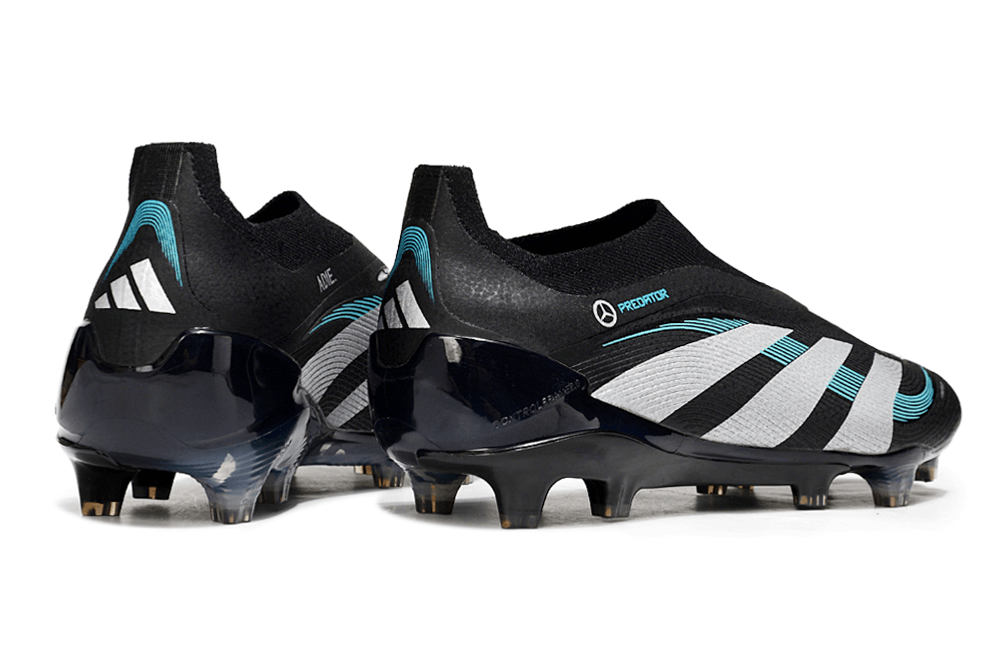 Chuteira Adidas Predator Elite FG - Preta e Branca com design inovador e desempenho em campo