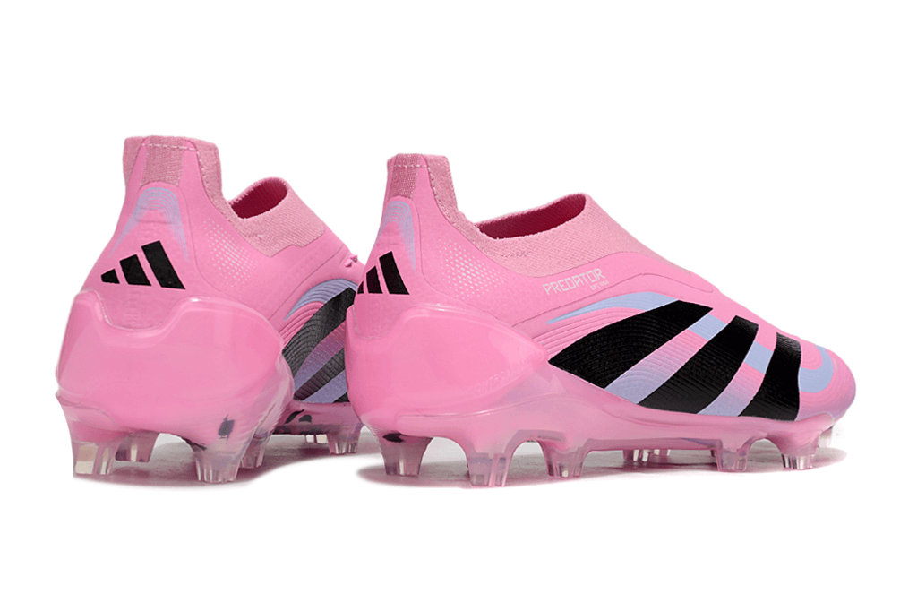Chuteira Adidas Predator Elite FG - Rosa com design vibrante e moderno para desempenho em campo.