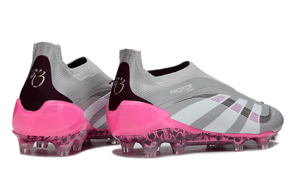 Chuteira Adidas Predator Elite FG LL - Rosa Ed. "Bellingham" com design exclusivo e tecnologia de ponta.