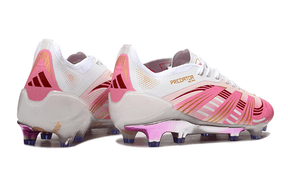 Chuteira Adidas Predator Elite FG - Rosa com design arrojado e tecnologia para controle de bola.