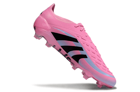 Chuteira Adidas Predator Elite FG - Rosa e Preta com design moderno e tecnologia de ponta para campo.