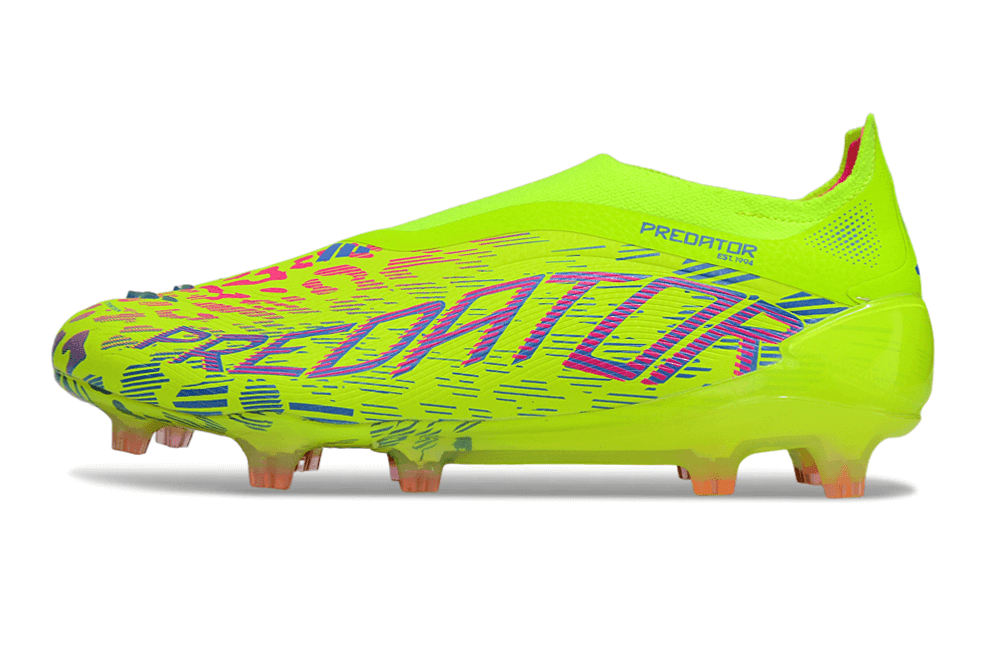 Chuteira Adidas Predator Elite FG - Verde com design vibrante e tecnologia de ponta para desempenho em campo.