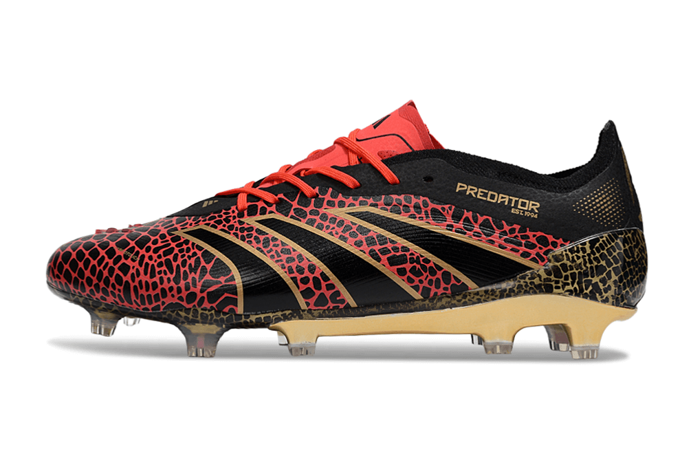 Chuteira Adidas Predator Elite FG - "Year of The Snake" com design exclusivo e cores vibrantes.
