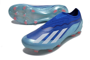 Chuteira Adidas X Crazyfast FG Elite .1 Azul com design aerodinâmico e tecnologia avançada para jogadores velozes.