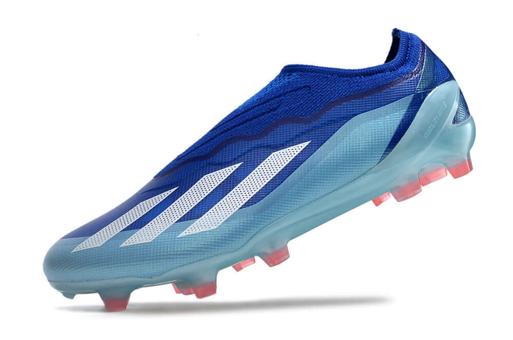 Chuteira Adidas X Crazyfast FG Elite .1 Azul, ideal para velocidade e controle em campo.