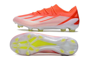 Chuteira Adidas X Crazyfast FG Elite .1 Vermelha com design leve e sola FG para aderência em campo.