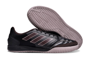 Chuteira Futsal Adidas Competition Top IC Preta, elegante e de alto desempenho, ideal para futsal.