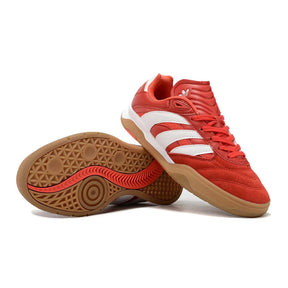 Chuteira Futsal Adidas Copa Mundial IC Vermelha e Branca com sola IC para máximo desempenho em futsal.