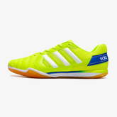 Chuteira Futsal Adidas Top Sala IC Verde Neon com design vibrante e sola adequada para quadras internas.