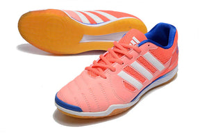 Chuteira Futsal Adidas Top Sala IC Vermelha para alto desempenho em futsal, com sola IC para aderência superior.