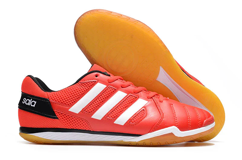 Chuteira Futsal Adidas Top Sala IC Vermelha e Branca para desempenho em quadra