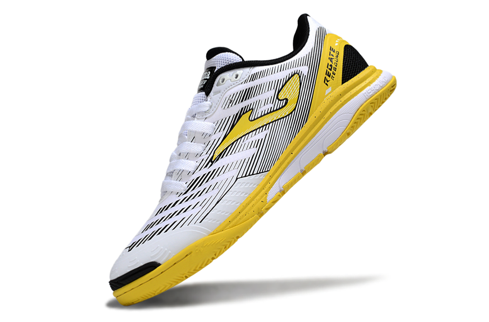 Chuteira Futsal Joma Regate Rebound IC Branca e Amarela