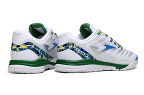 Chuteira Futsal Joma Regate Rebound IC Branca, Azul e Preta
