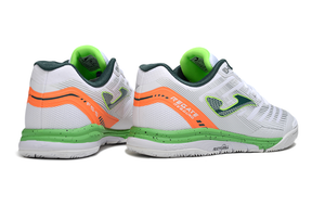 Chuteira Futsal Joma Regate Rebound IC Branca e Laranja