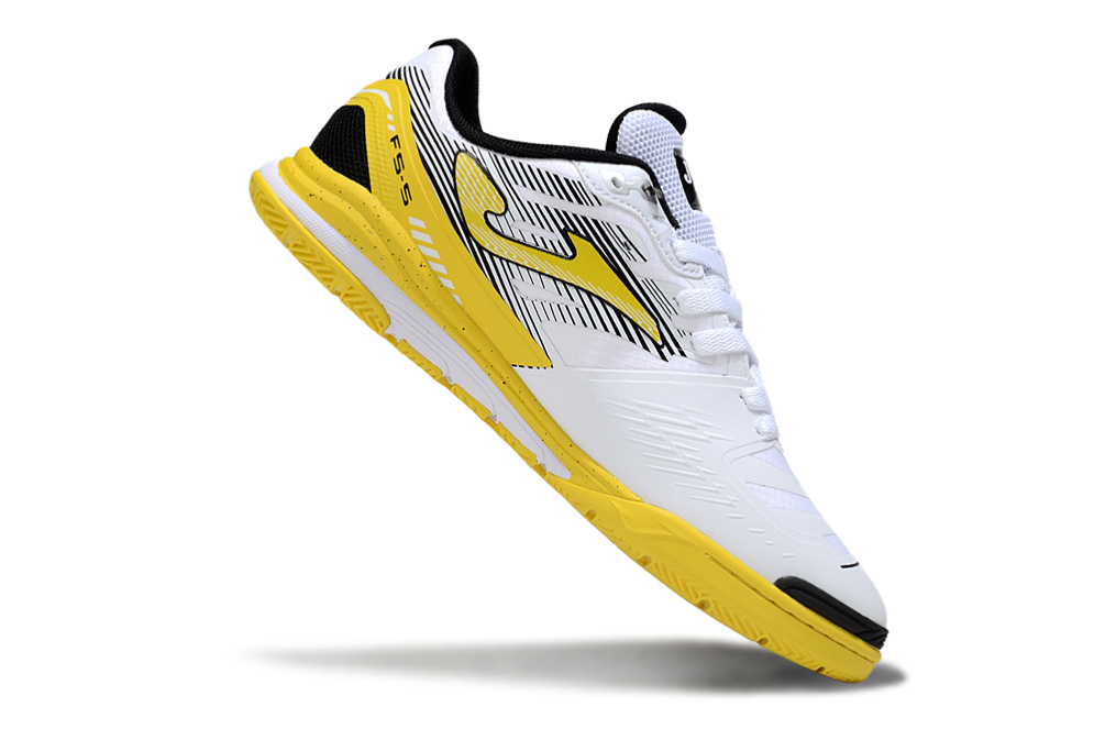 Chuteira Futsal Joma Regate Rebound IC Branca e Amarela