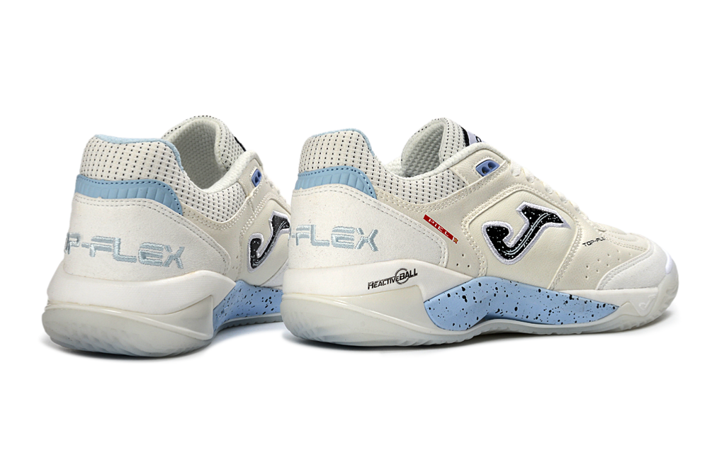 Chuteira Futsal Joma Top Flex Rebound IC Bege e Azul